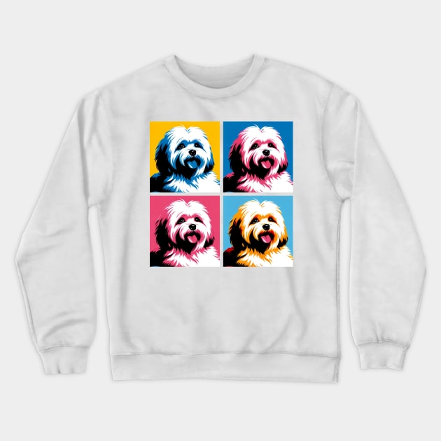 Coton de Tulear Pop Art - Dog Lovers Crewneck Sweatshirt by PawPopArt